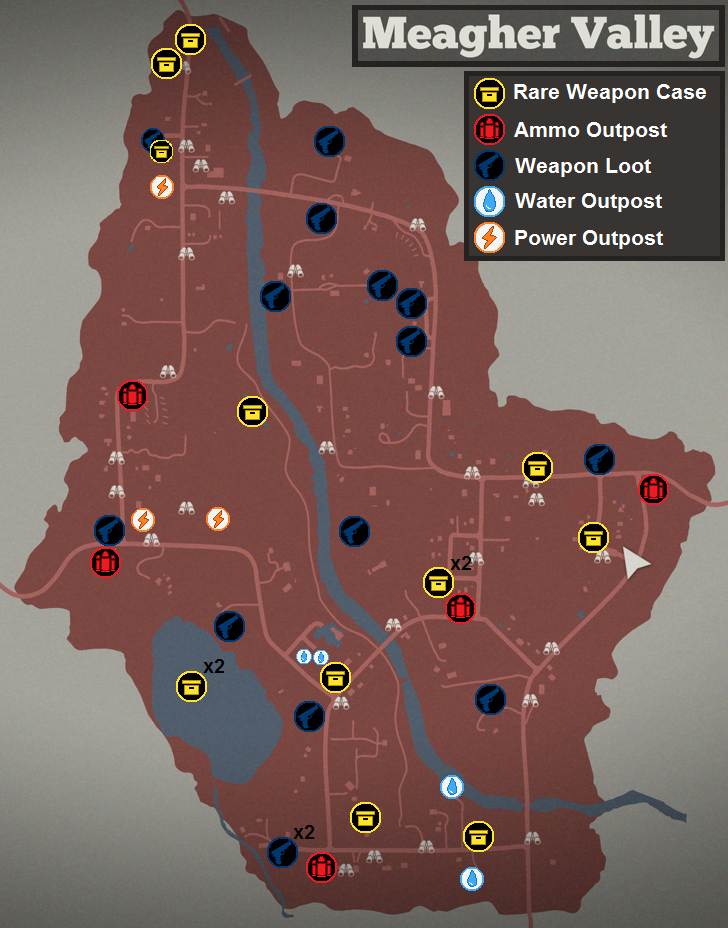 Meagher Valley Rare Loot Map Locations